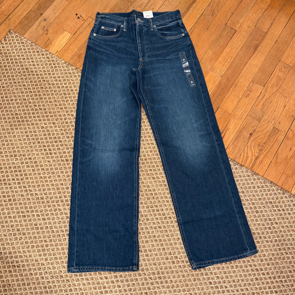 Lucky Brand Women's Wide-Leg Jeans In Dark Blue Wash